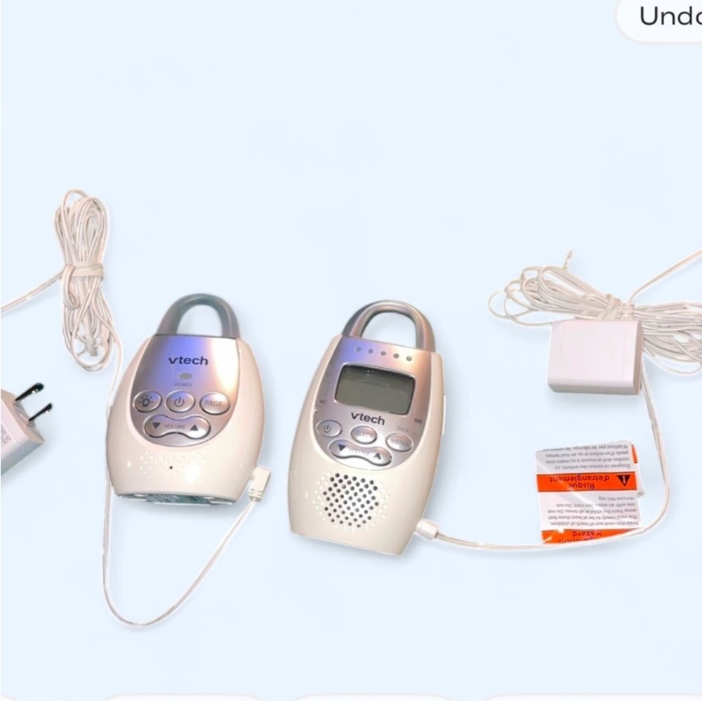 VTech Baby Monitor Set in White and Silver